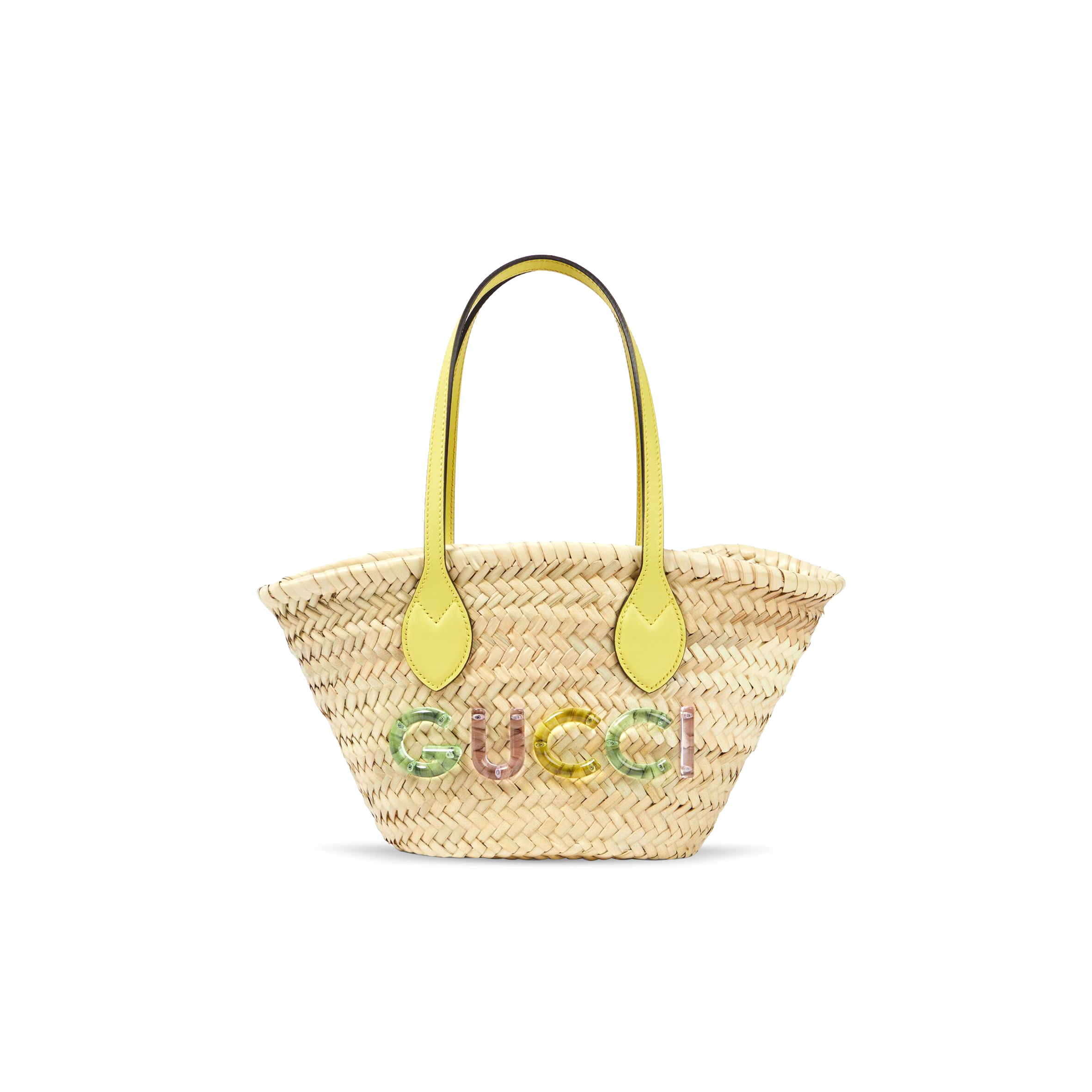 G*u*i mini straw tote with G*u*i logo 782381 (20.5*19.5*13cm)
